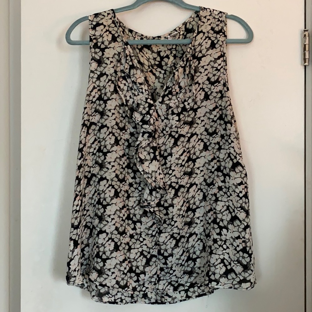 3/$15 - Sleeveless Floral Tank with Ruffle Detail